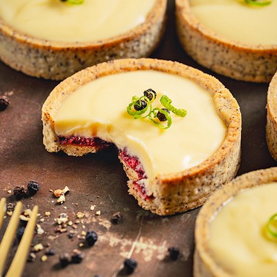 Maková tartaletka s pepřem Tellicherry