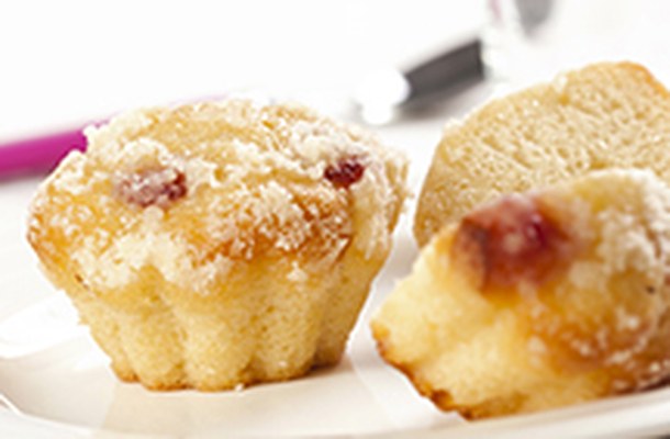 Muffiny s rybízovým džemem