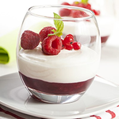 Panna cotta s ovocem