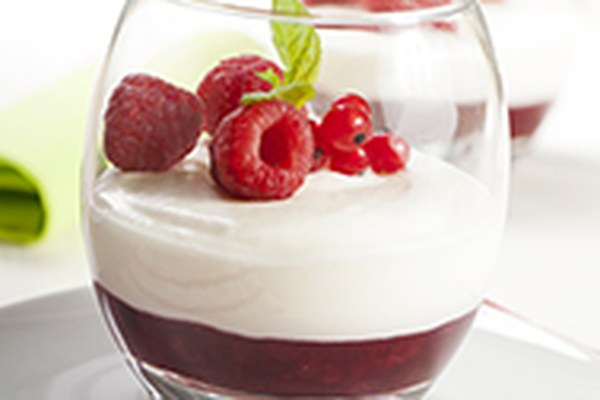 Panna cotta s ovocem