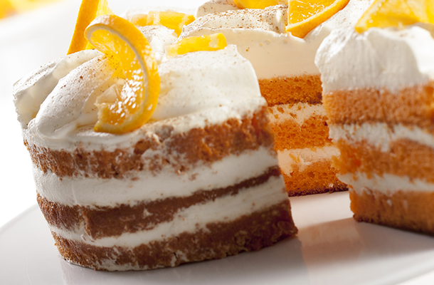 Orange velvet cake