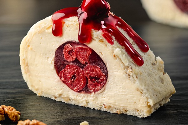 Karamelová slza s višněmi